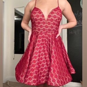 Papaya Lace Dress
